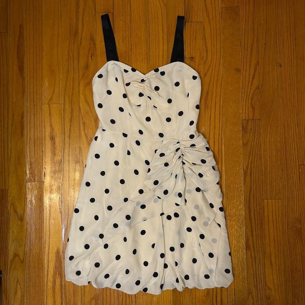 Marc by Marc Jacobs Silk Polka Dot Bubble Hem Dress Size 2 - Picture 6 of 8